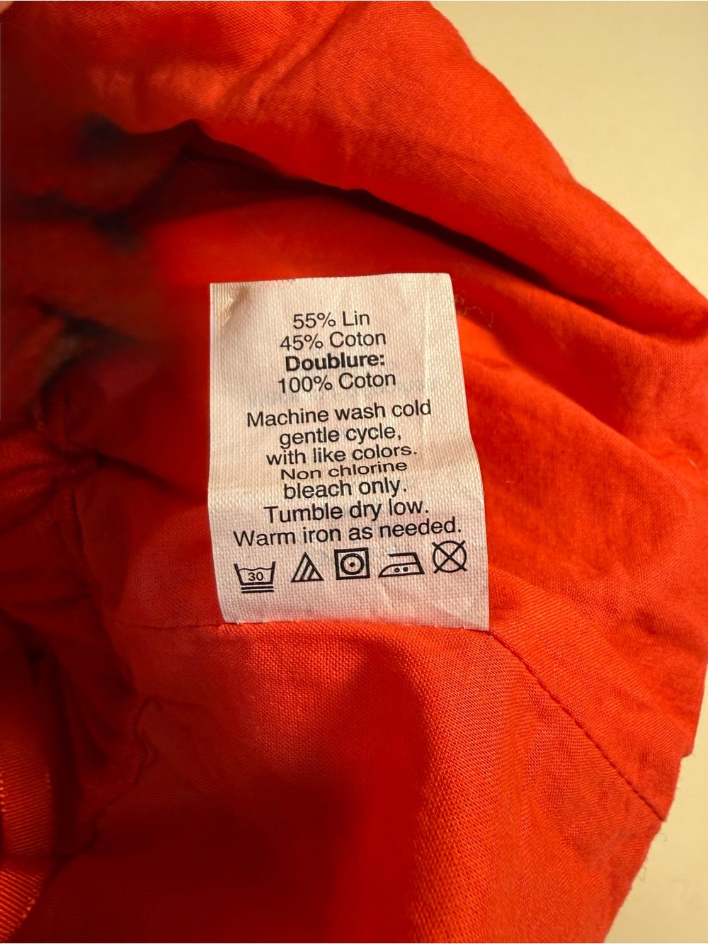 J Crew Bright Red Elastic-Waist Linen Mini Skirt - Picture 3 of 5